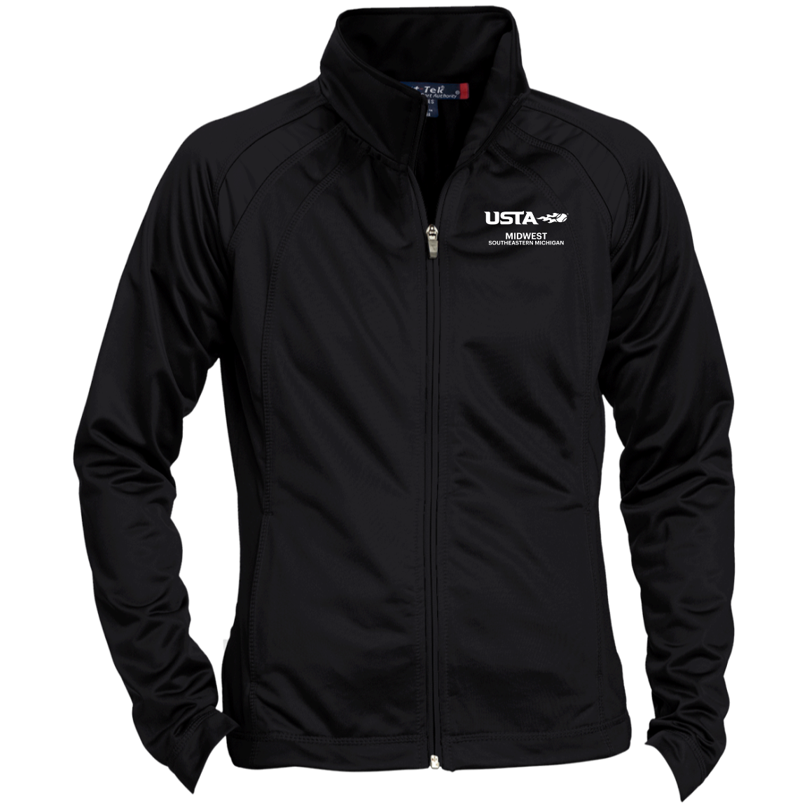 USTA Logo Ladies' Raglan Sleeve Warmup Jacket