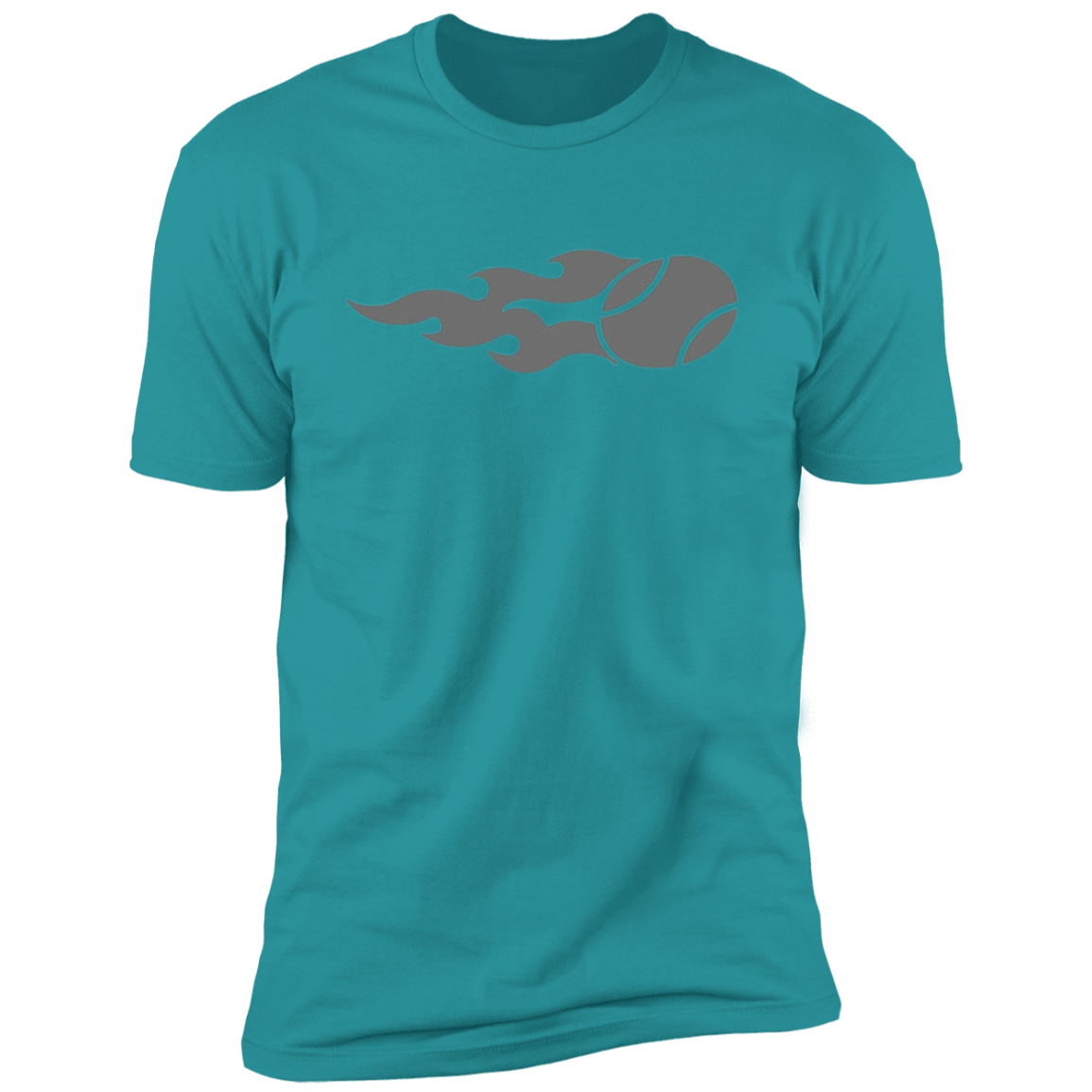 USTA Flaming Tennis Ball Premium Men's T-Shirt