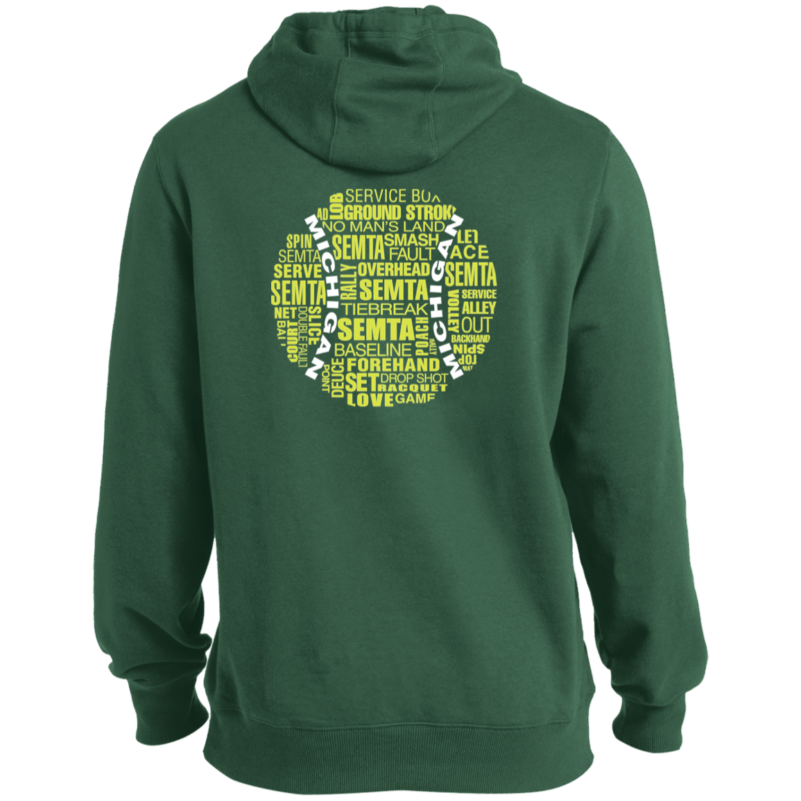 League Captain/SEMTA Tennis Ball Double Logo Men's Hoodie