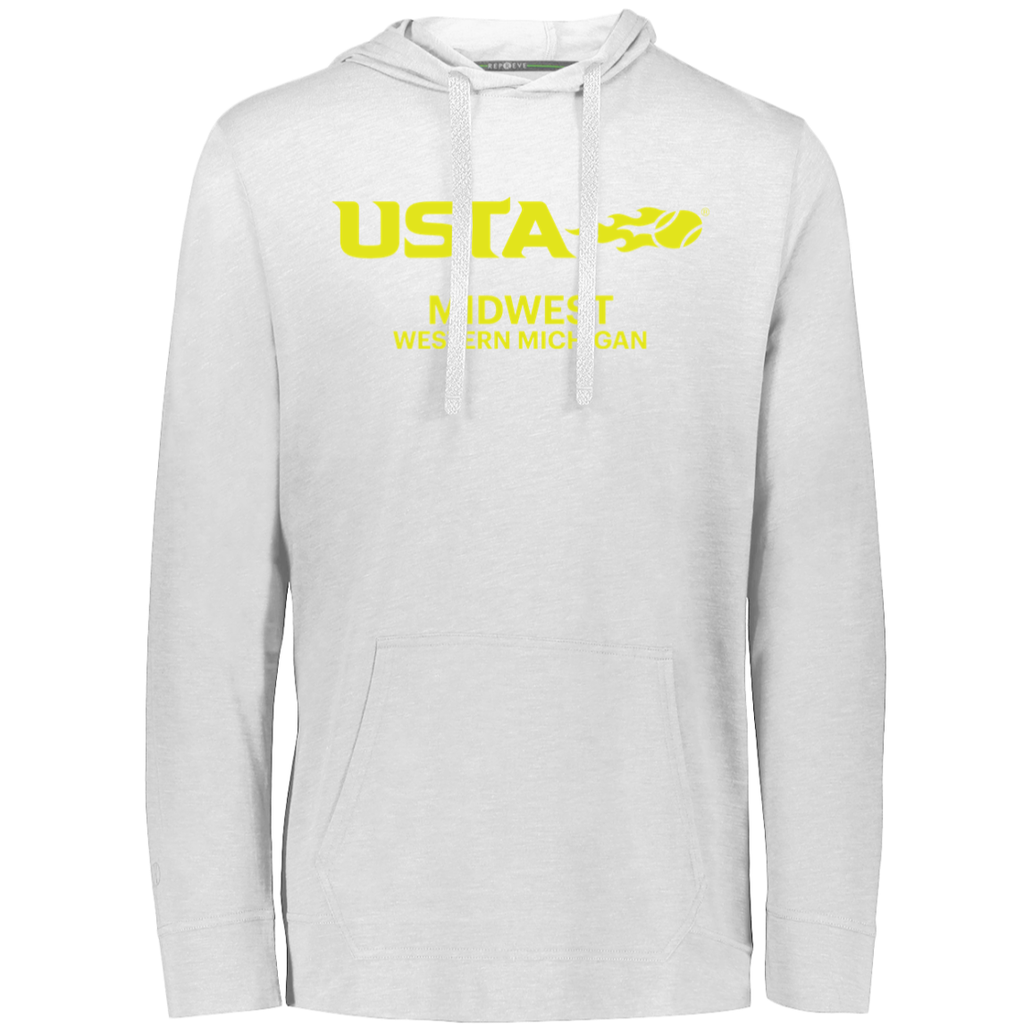 USTA Western Michigan Eco Triblend Lightweight Hoodie