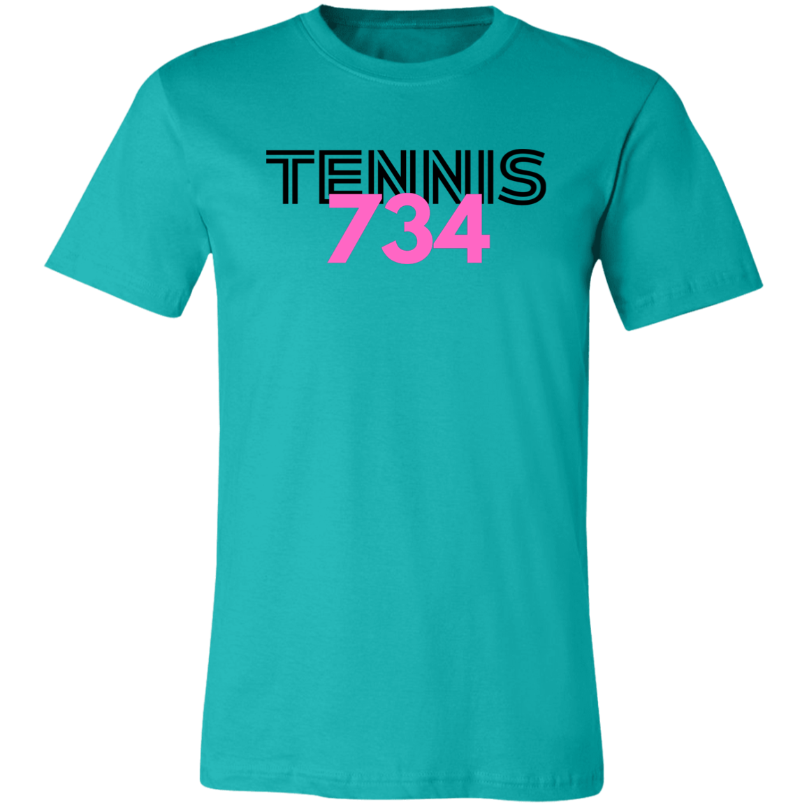 Tennis 734/USTA Double Logo Unisex Jersey Tee