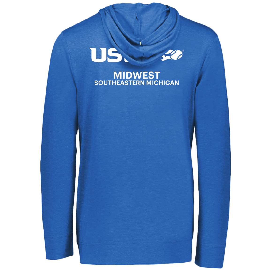Double Logo Tennis in the D/USTA Eco Triblend Lightweight Hoodie