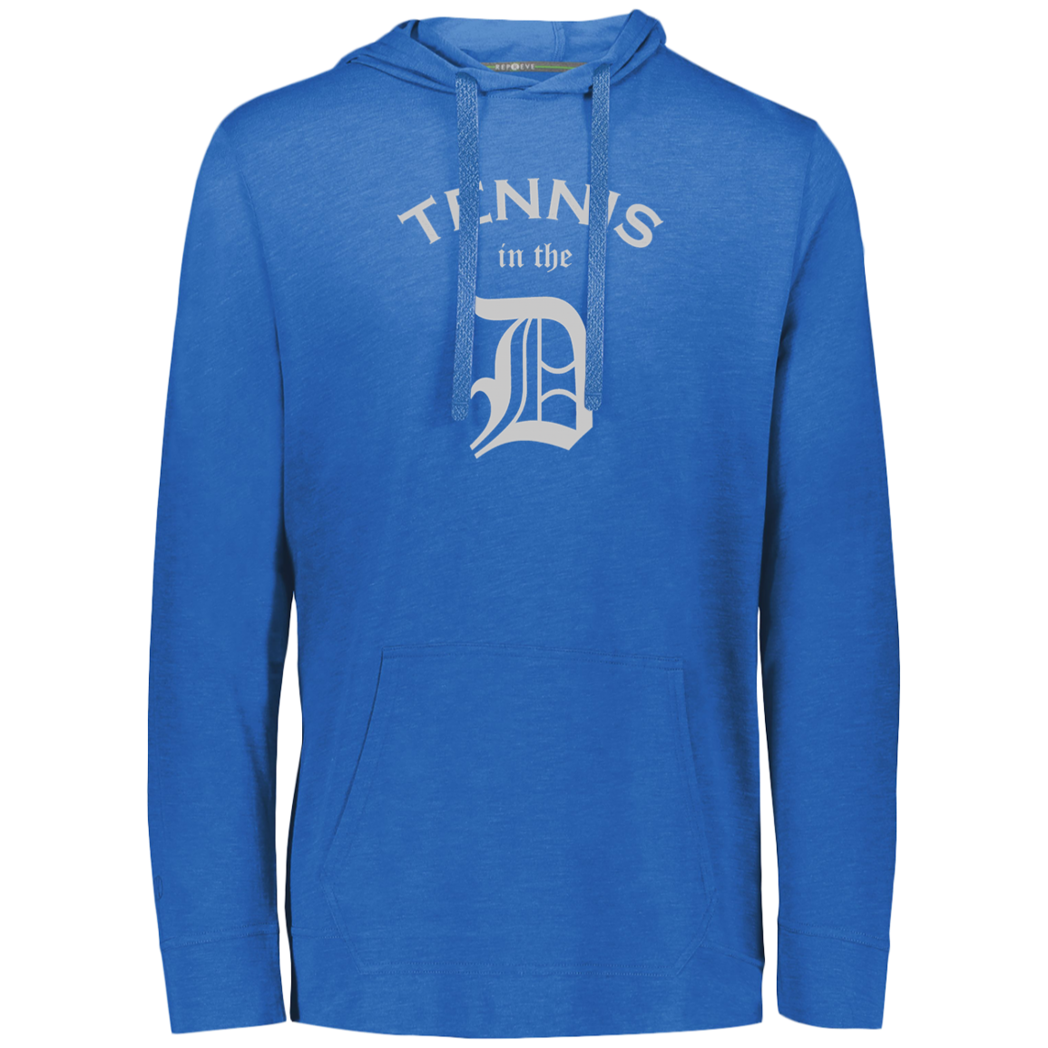 Double Logo Tennis in the D/USTA Eco Triblend Lightweight Hoodie