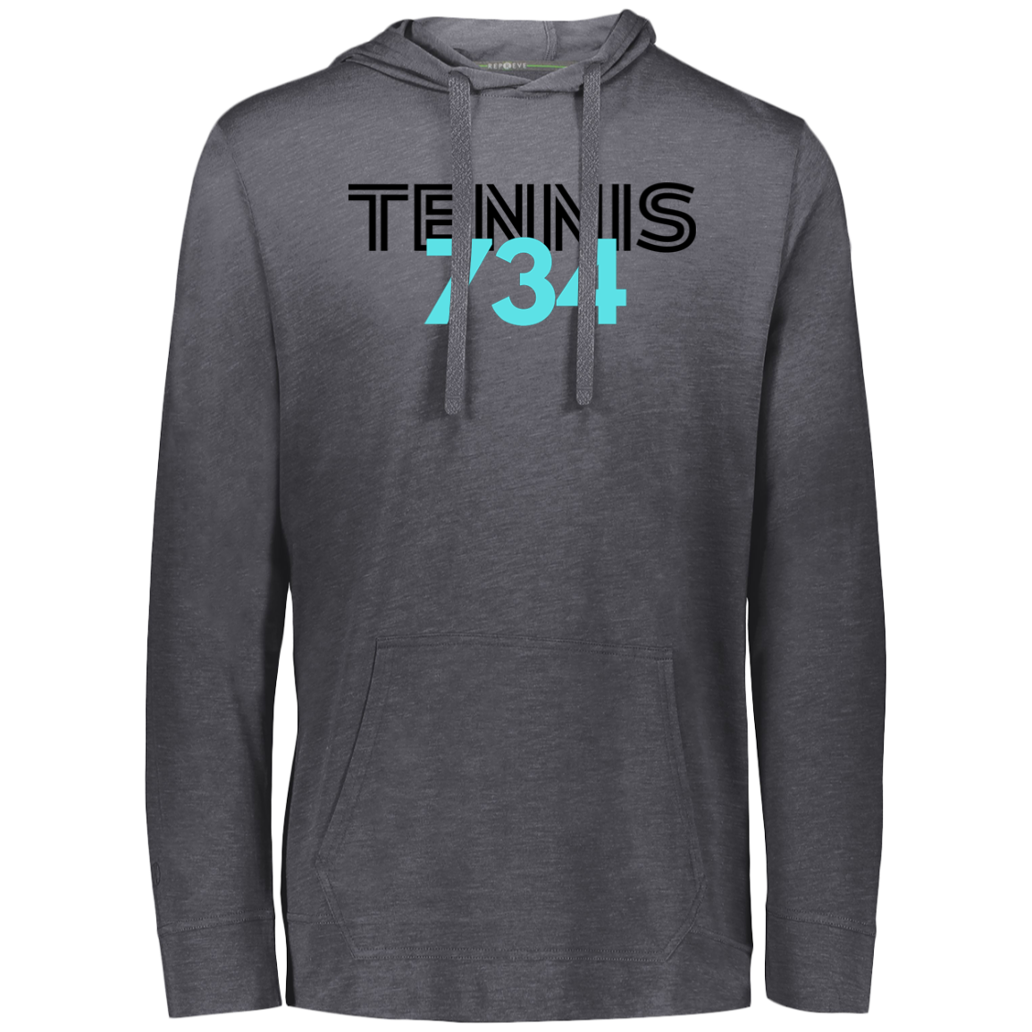 Tennis 734/USTA Double Logo Eco Triblend Lightweight Hoodie