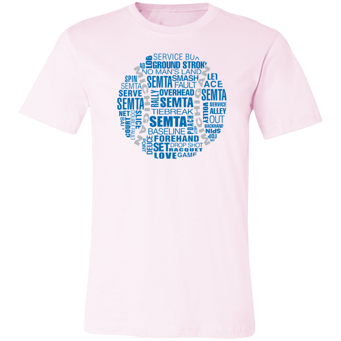 SEMTA Honolulu Blue/Silver Tennis Ball Jersey Tee