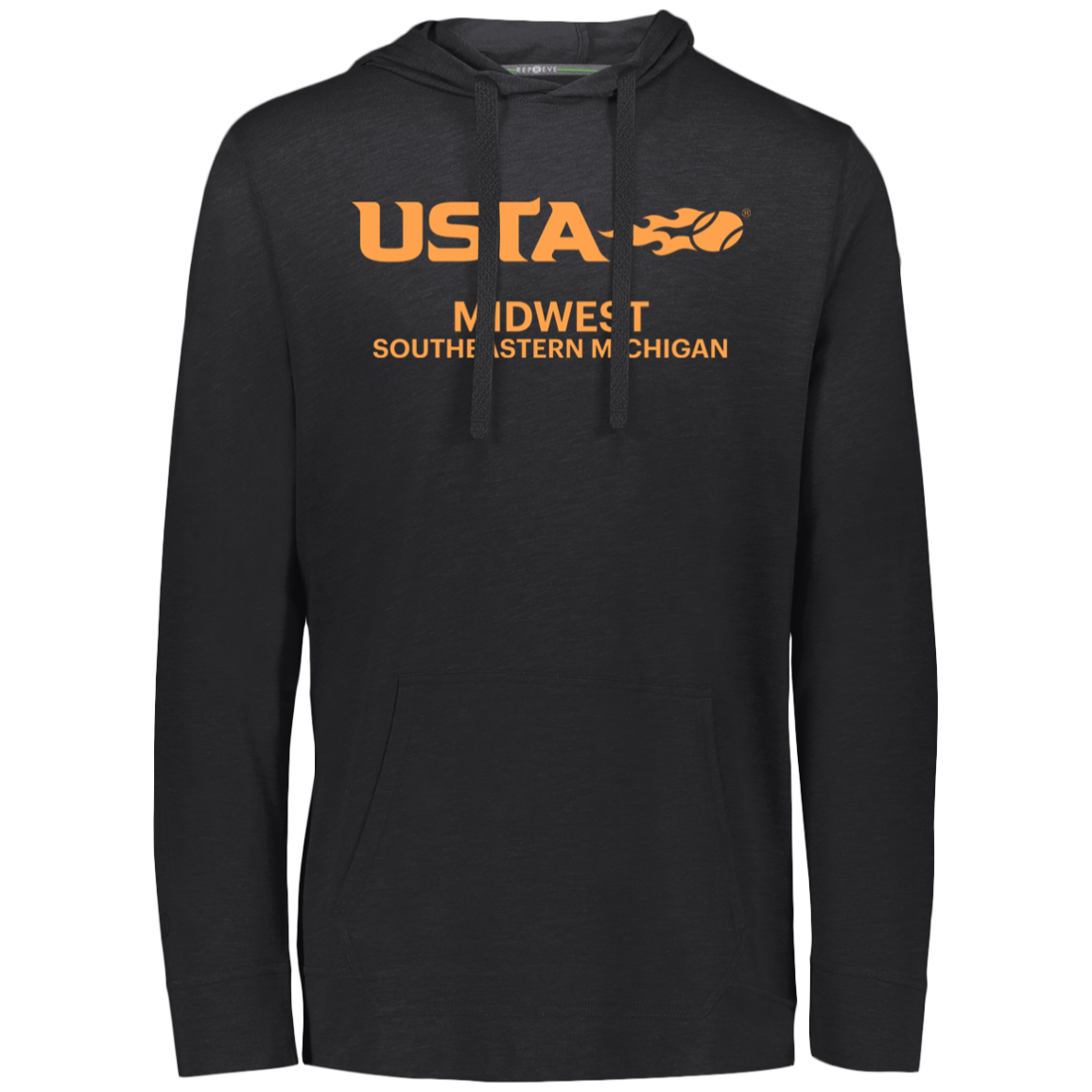 USTA Southeast Michigan Eco Triblend Lightweight Hoodie