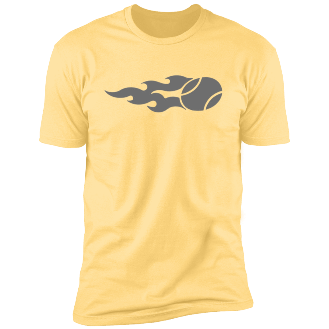 USTA Flaming Tennis Ball Premium Men's T-Shirt