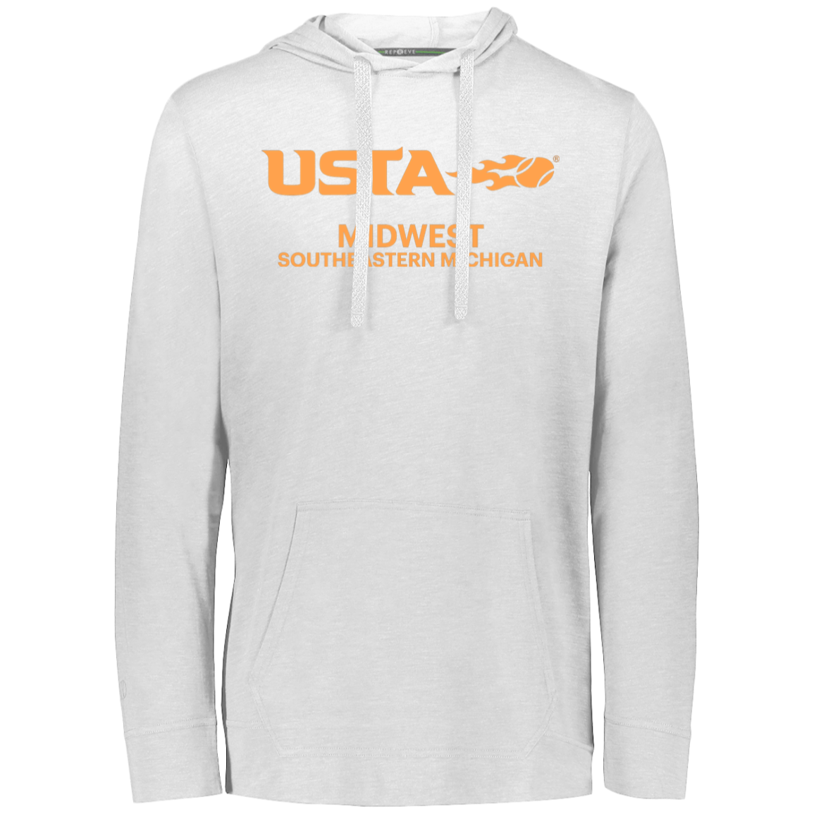 USTA Southeast Michigan Eco Triblend Lightweight Hoodie