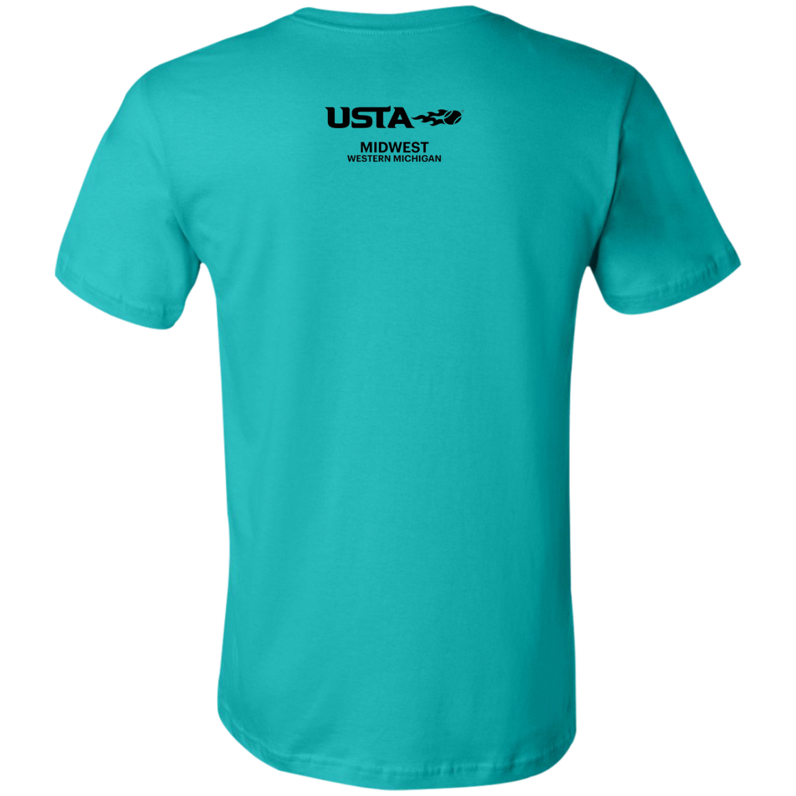 WMTA/USTA Double Logo Unisex JerseyTee (USTA West Michigan logo on back)