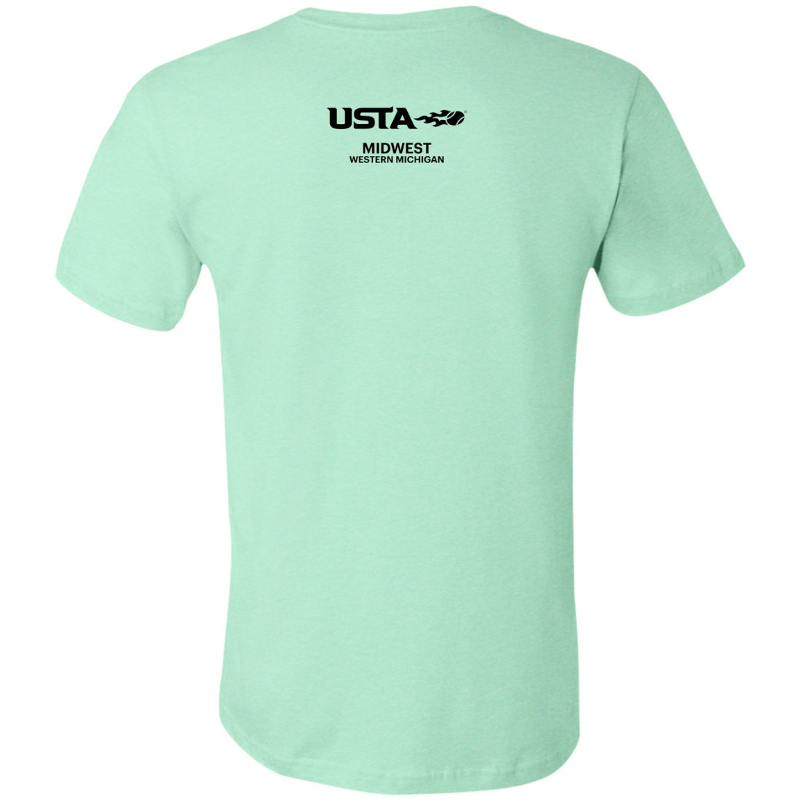 WMTA/USTA Double Logo Unisex JerseyTee (USTA West Michigan logo on back)