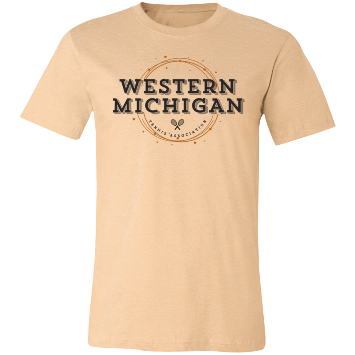WMTA/USTA Double Logo Unisex JerseyTee (USTA West Michigan logo on back)