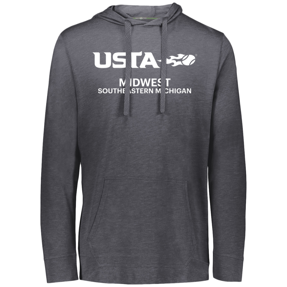 USTA Southeast Michigan Eco Triblend Lightweight Hoodie