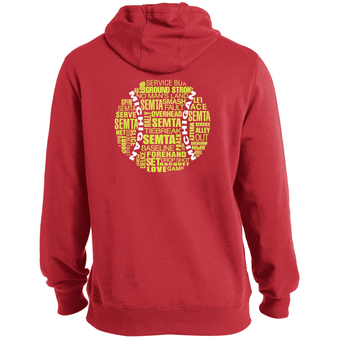 League Captain/SEMTA Tennis Ball Double Logo Men's Hoodie