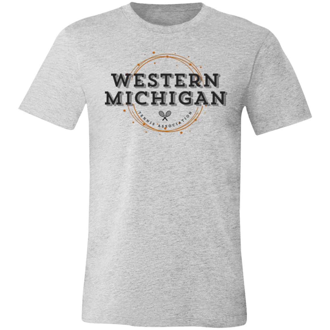 WMTA/USTA Double Logo Unisex JerseyTee (USTA West Michigan logo on back)