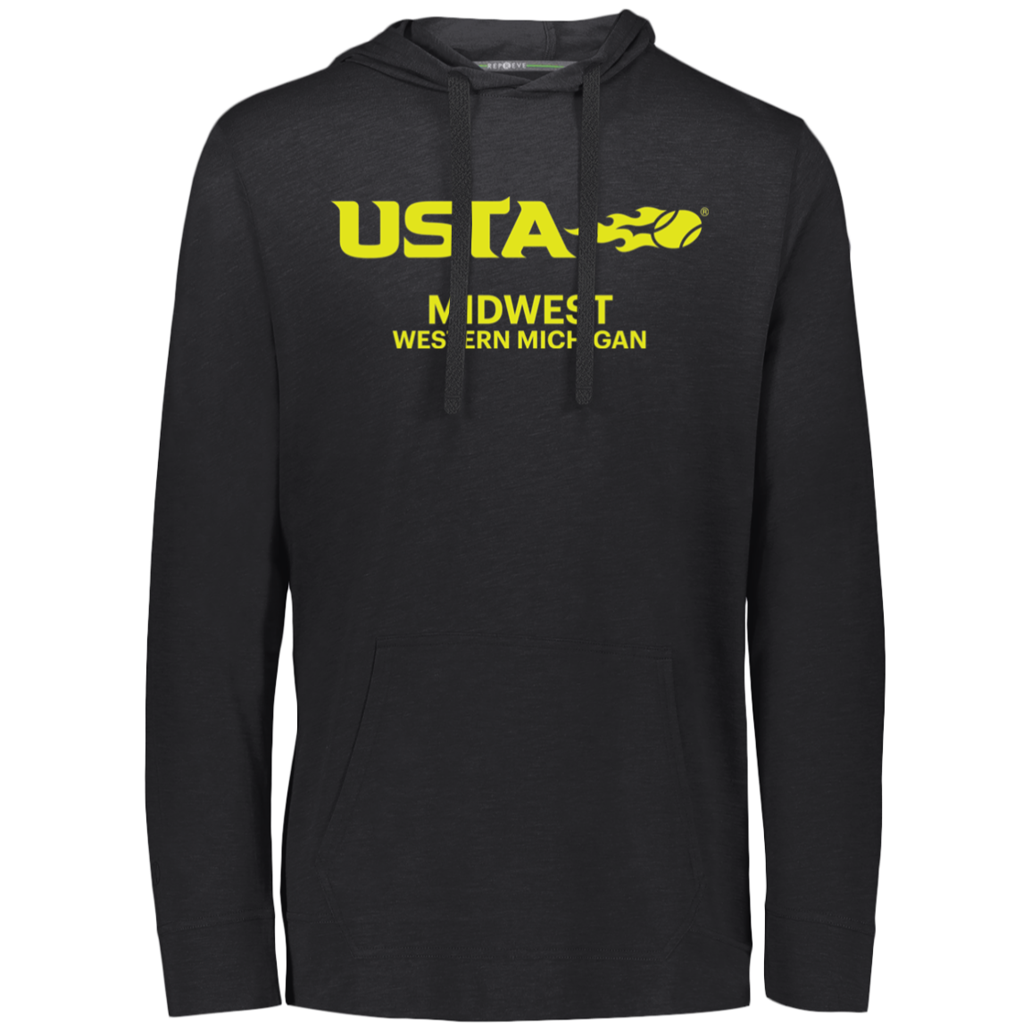 USTA Western Michigan Eco Triblend Lightweight Hoodie