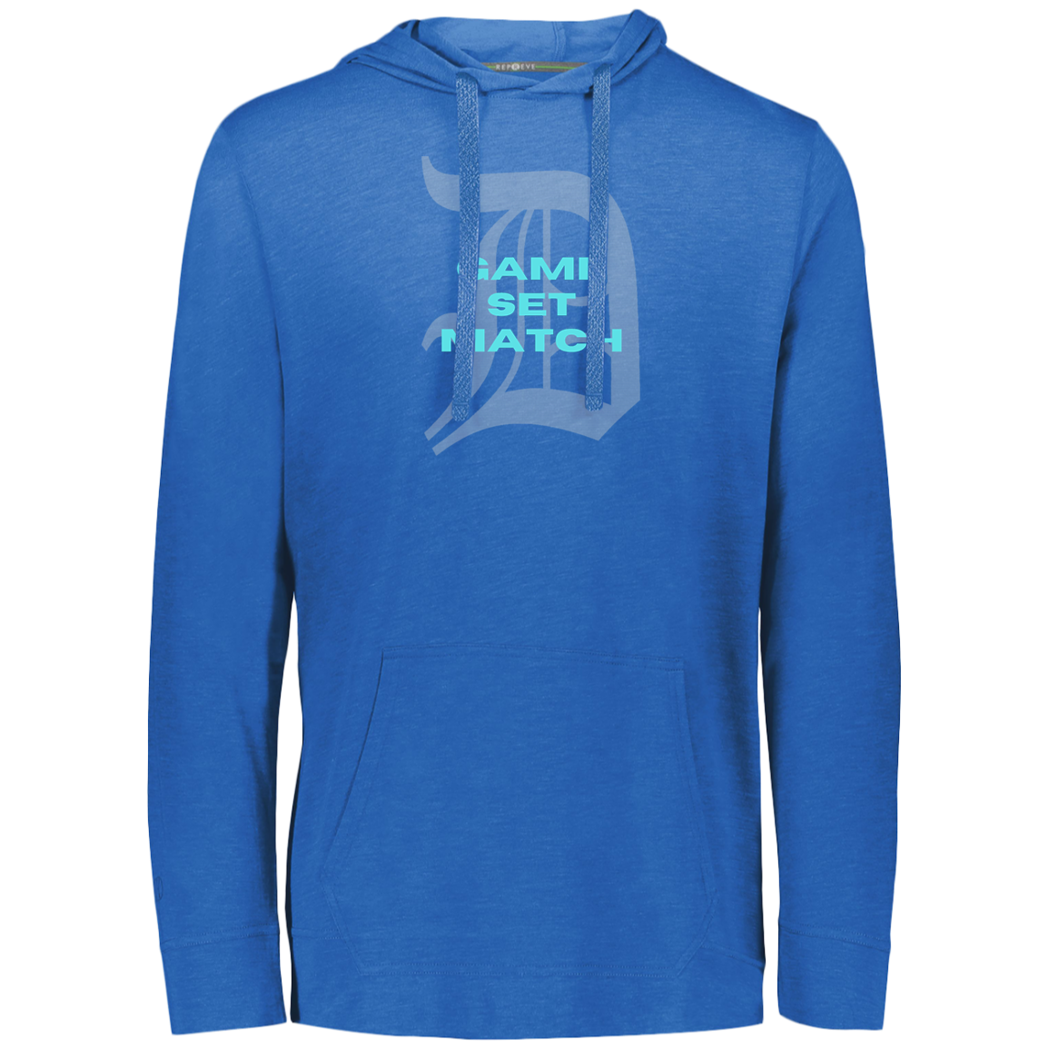 Double Logo Game Set Match D/USTA Eco Triblend Lightweight Hoodie