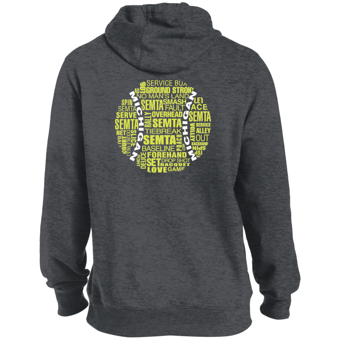 League Captain/SEMTA Tennis Ball Double Logo Men's Hoodie