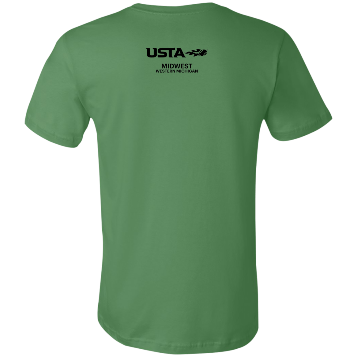 WMTA/USTA Double Logo Unisex JerseyTee (USTA West Michigan logo on back)