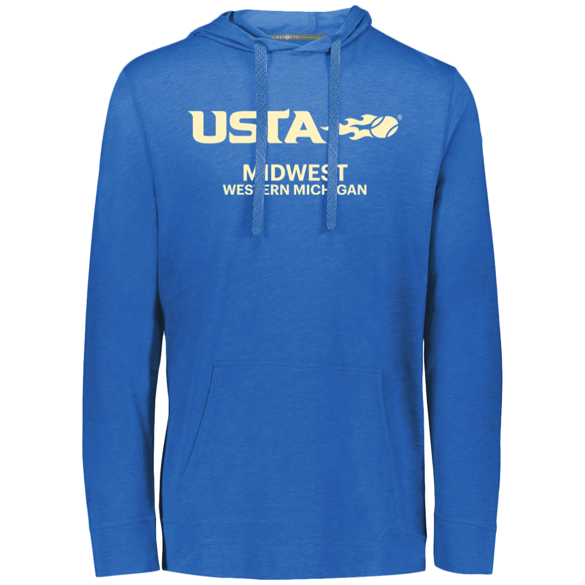 USTA Western Michigan Eco Triblend Lightweight Hoodie