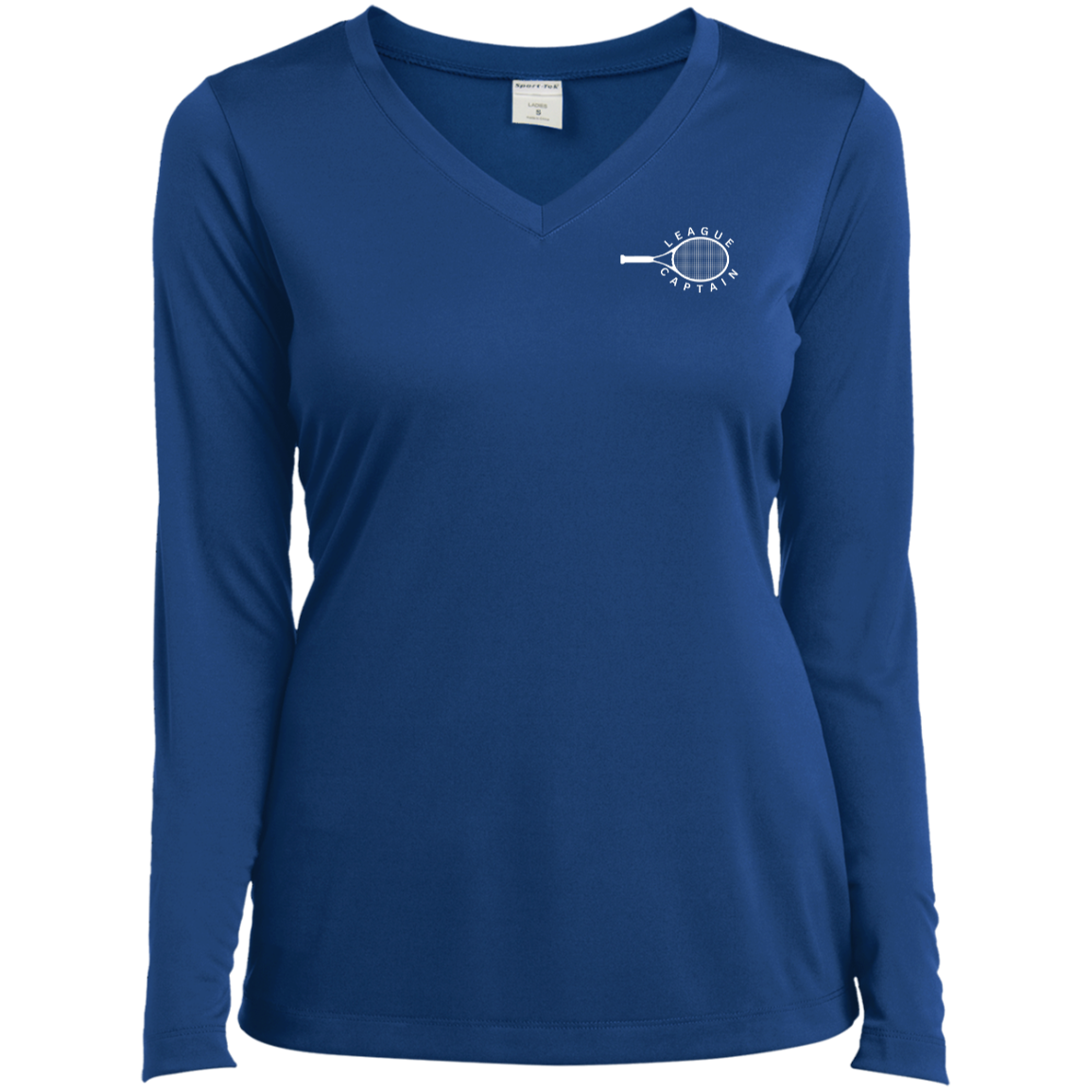 League Captain Ladies’ Long Sleeve Performance V-Neck Tee