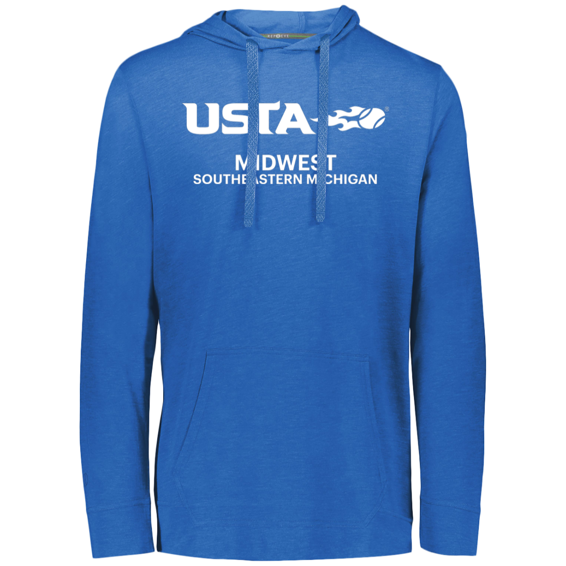 USTA Southeast Michigan Eco Triblend Lightweight Hoodie