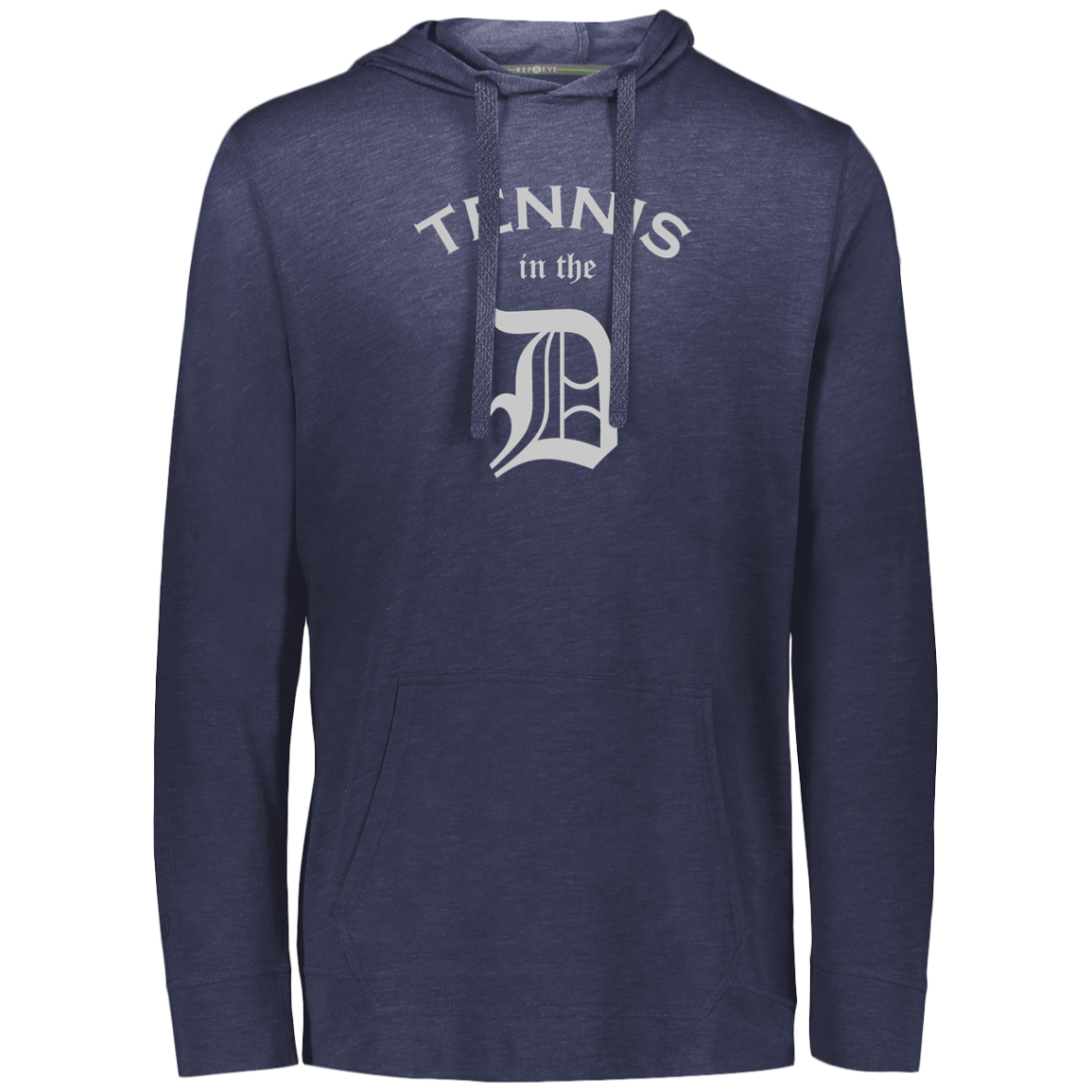 Double Logo Tennis in the D/USTA Eco Triblend Lightweight Hoodie