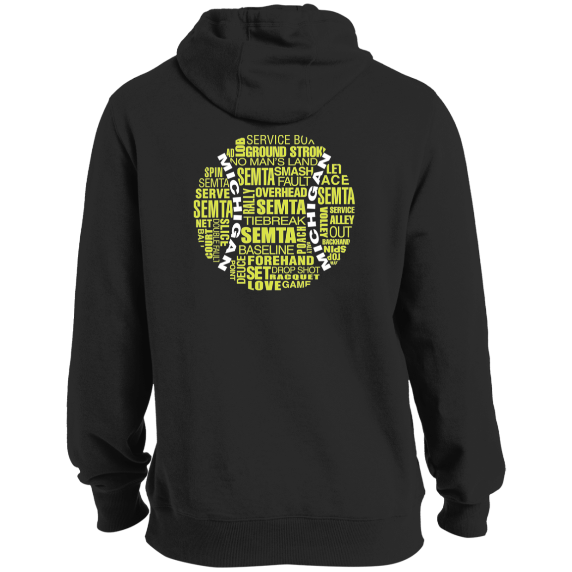 League Captain/SEMTA Tennis Ball Double Logo Men's Hoodie
