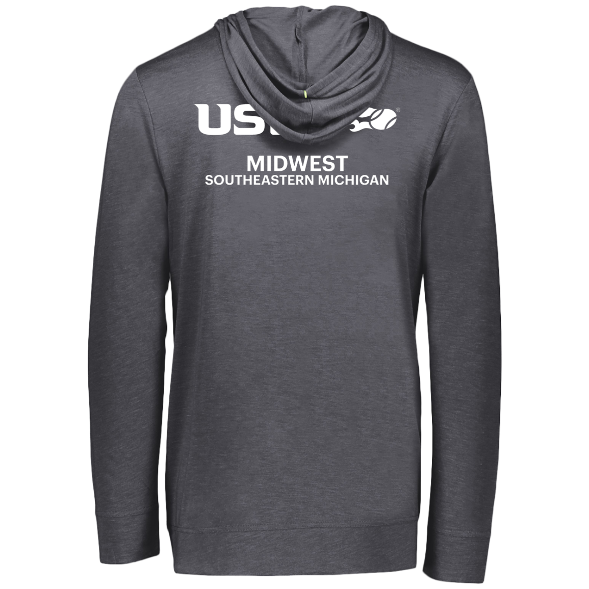 Double Logo Tennis in the D/USTA Eco Triblend Lightweight Hoodie