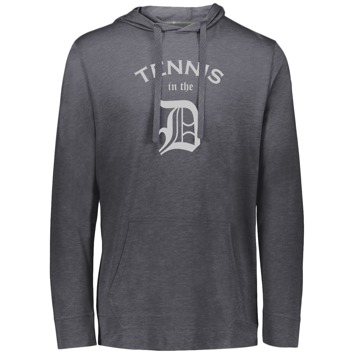 Double Logo Tennis in the D/USTA Eco Triblend Lightweight Hoodie