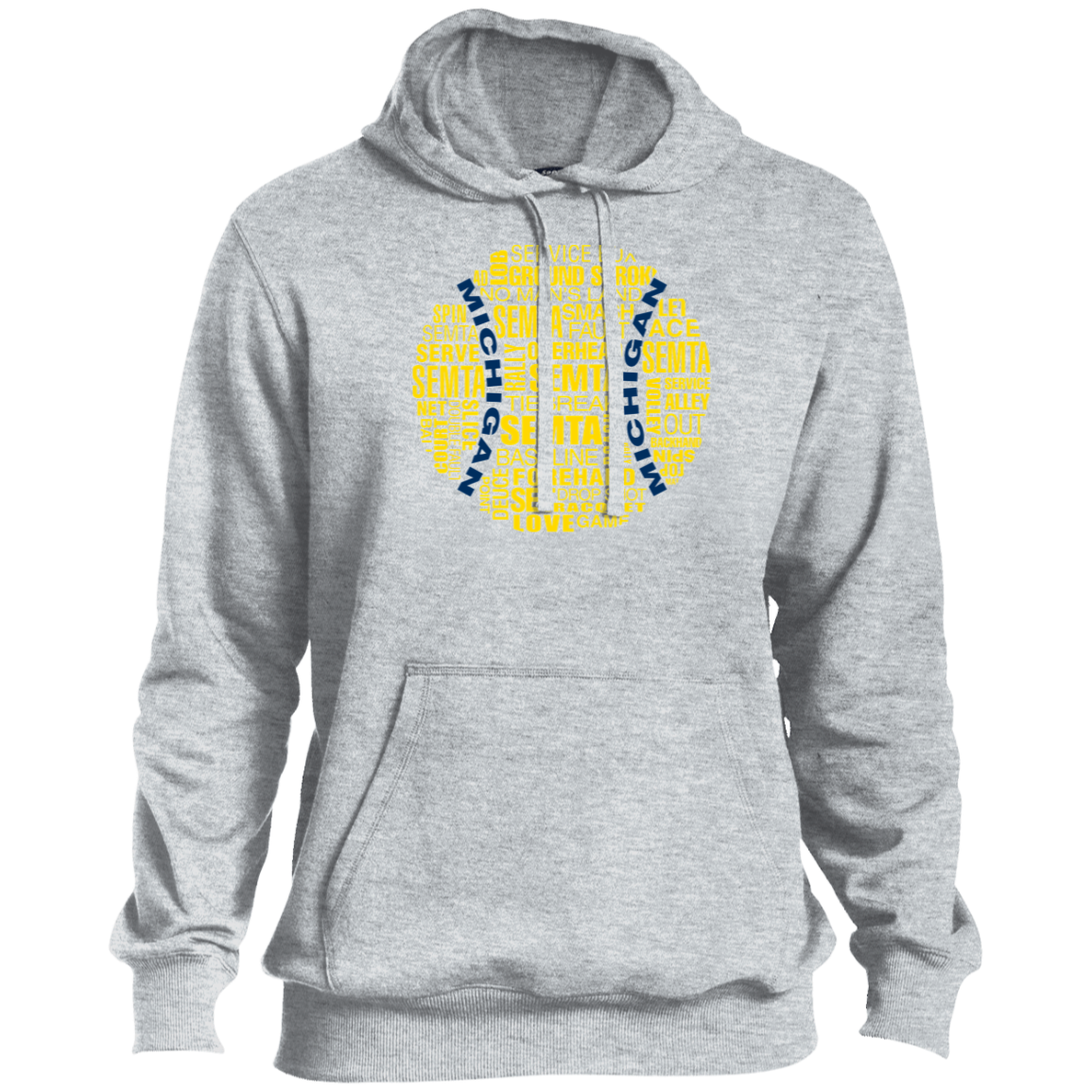 SEMTA Maize/Blue Tennis Ball Men's Hoodie