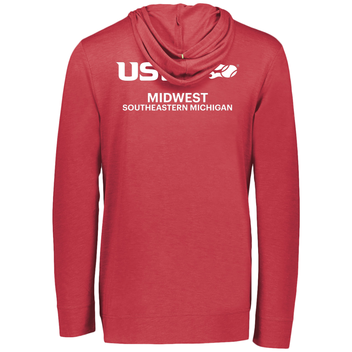 Double Logo Tennis in the D/USTA Eco Triblend Lightweight Hoodie