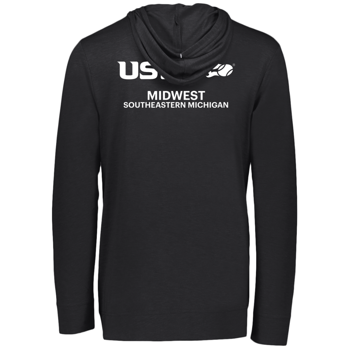 Double Logo Game Set Match D/USTA Eco Triblend Lightweight Hoodie