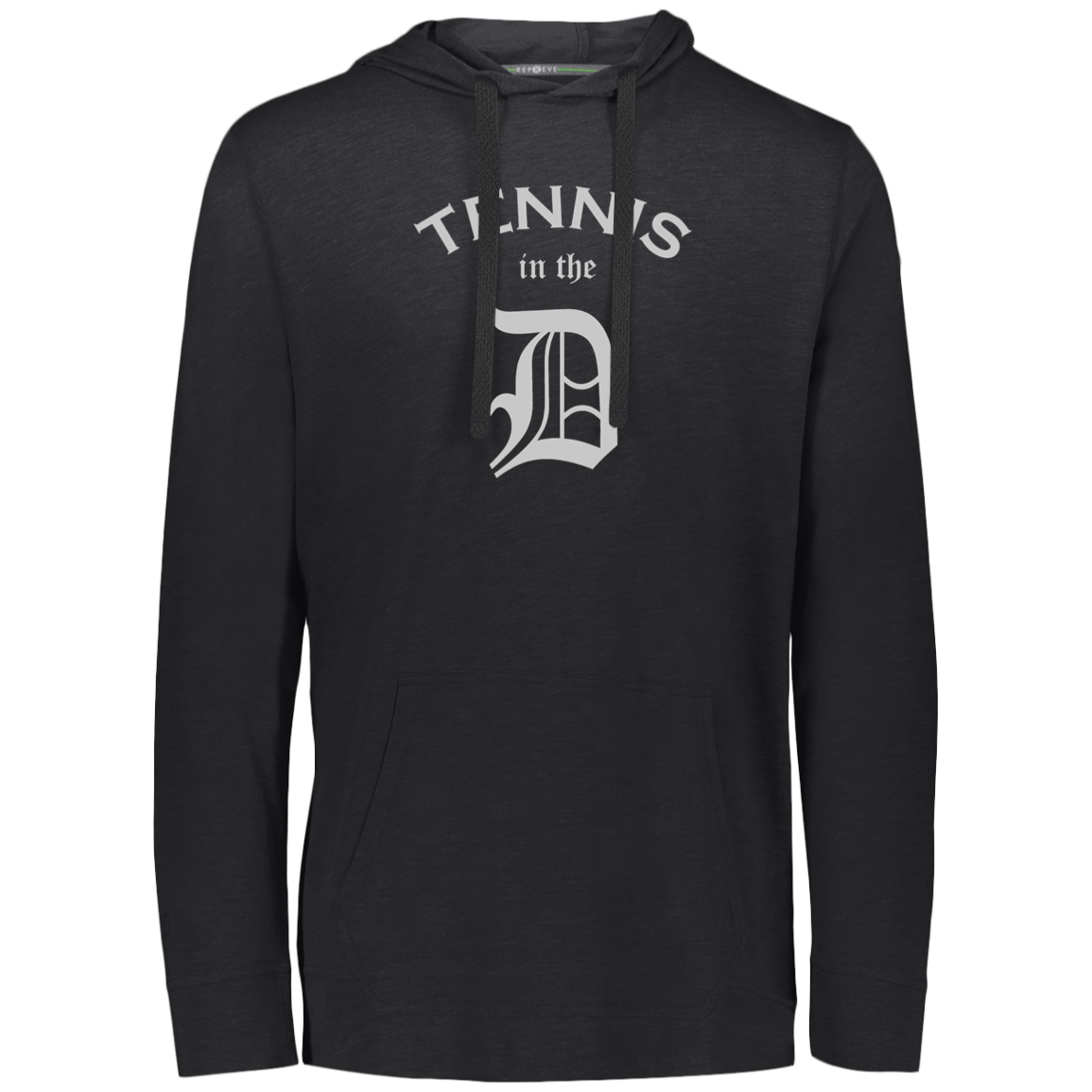 Double Logo Tennis in the D/USTA Eco Triblend Lightweight Hoodie