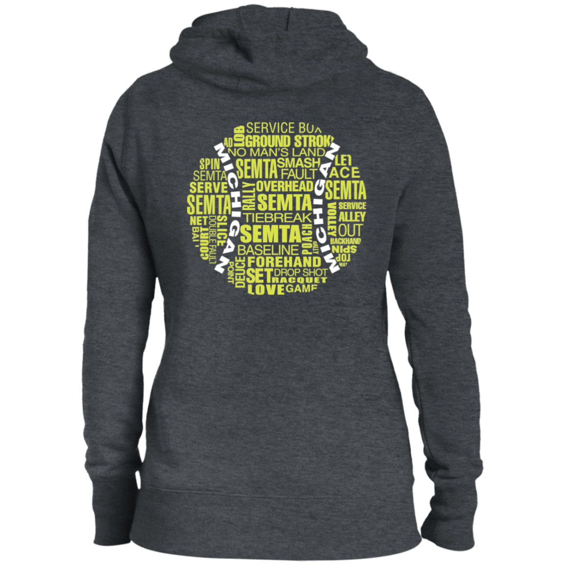 League Captain/SEMTA Tennis Ball Double Logo Ladies' Hoodie