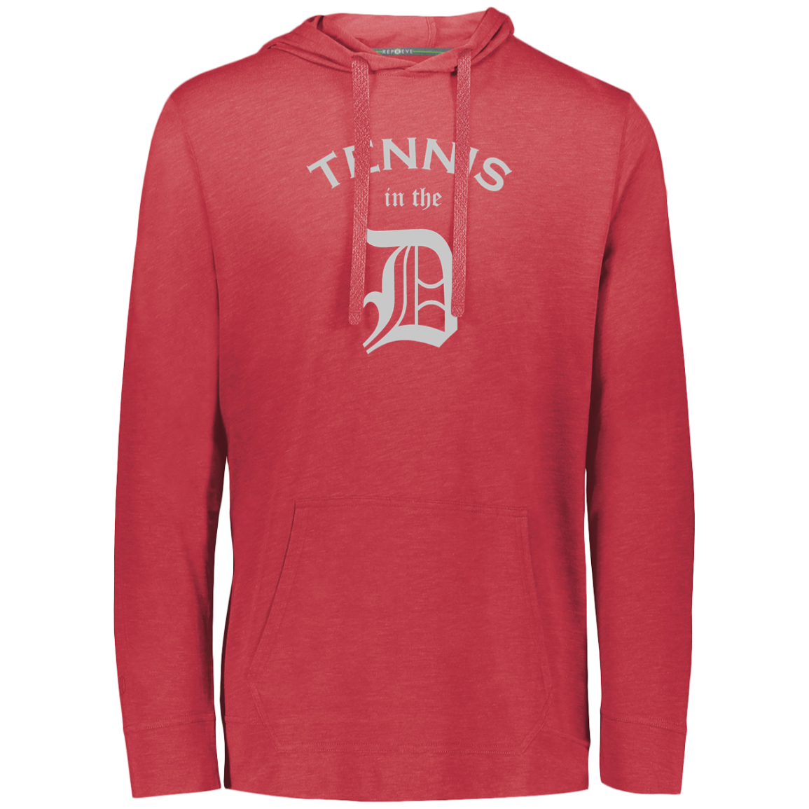Double Logo Tennis in the D/USTA Eco Triblend Lightweight Hoodie