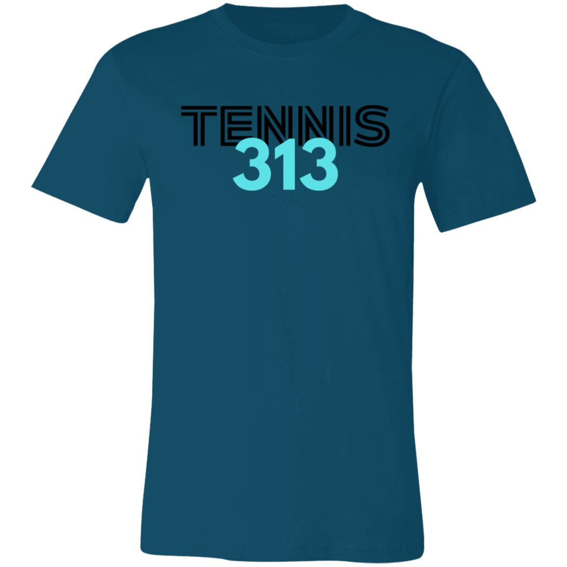 Tennis 313/USTA double Logo Unisex Jersey Tee