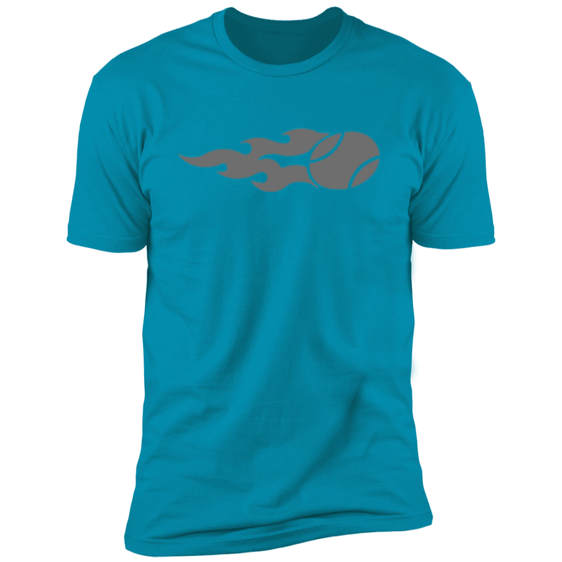 USTA Flaming Tennis Ball Premium Men's T-Shirt