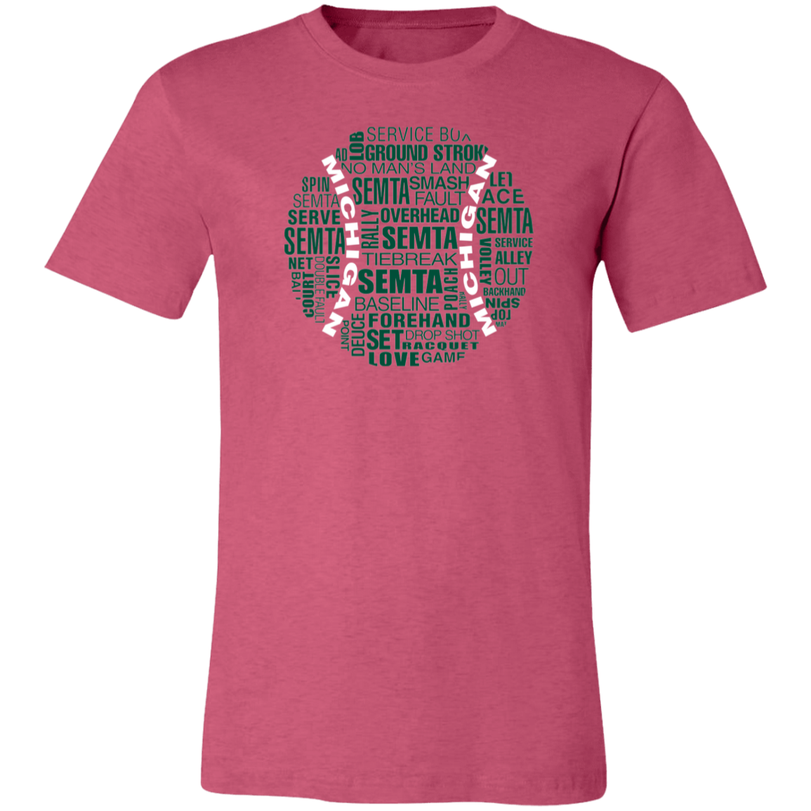 SEMTA Green/White Tennis Ball Unisex Jersey Tee