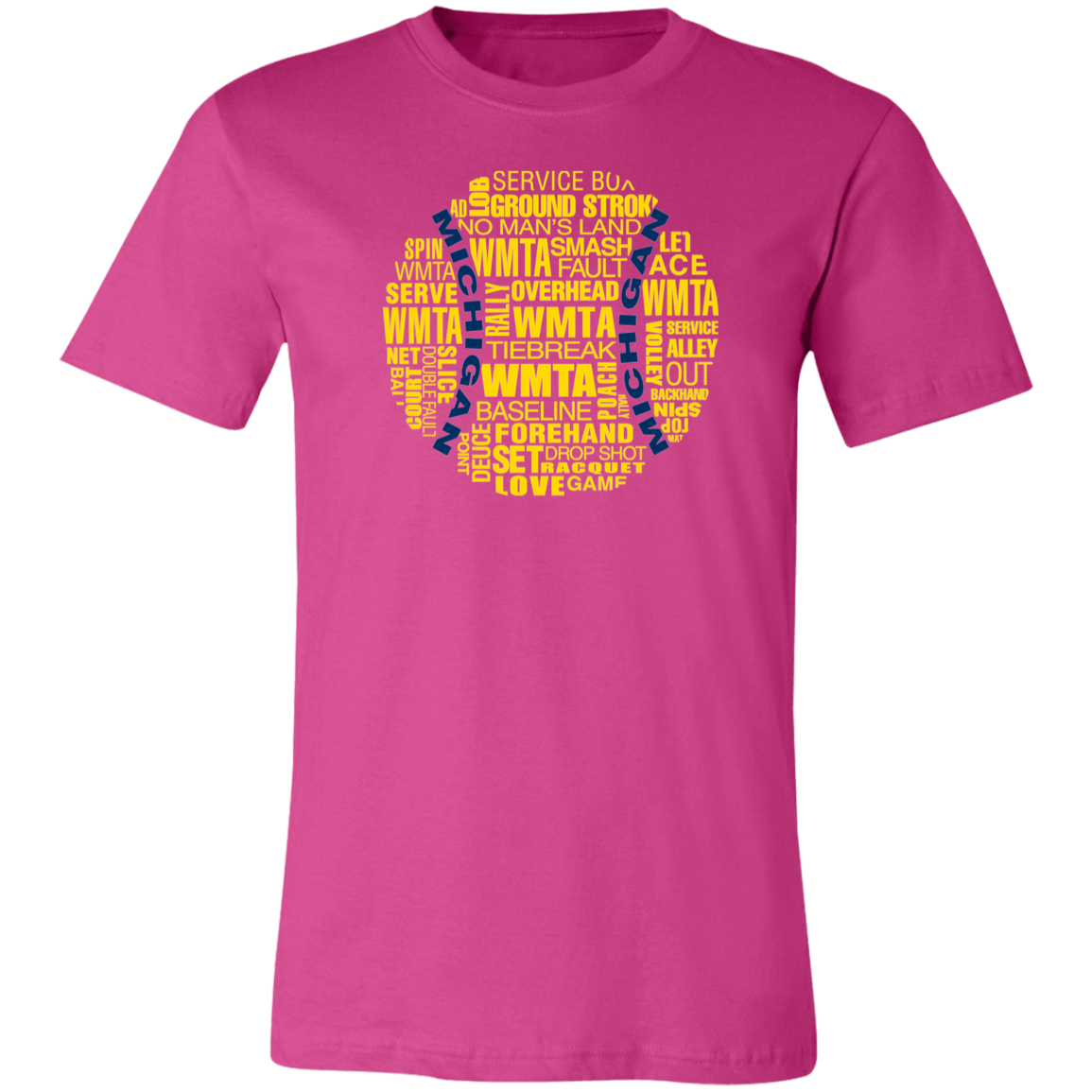 WMTA Maize/Blue Tennis Ball Unisex Jersey Tee