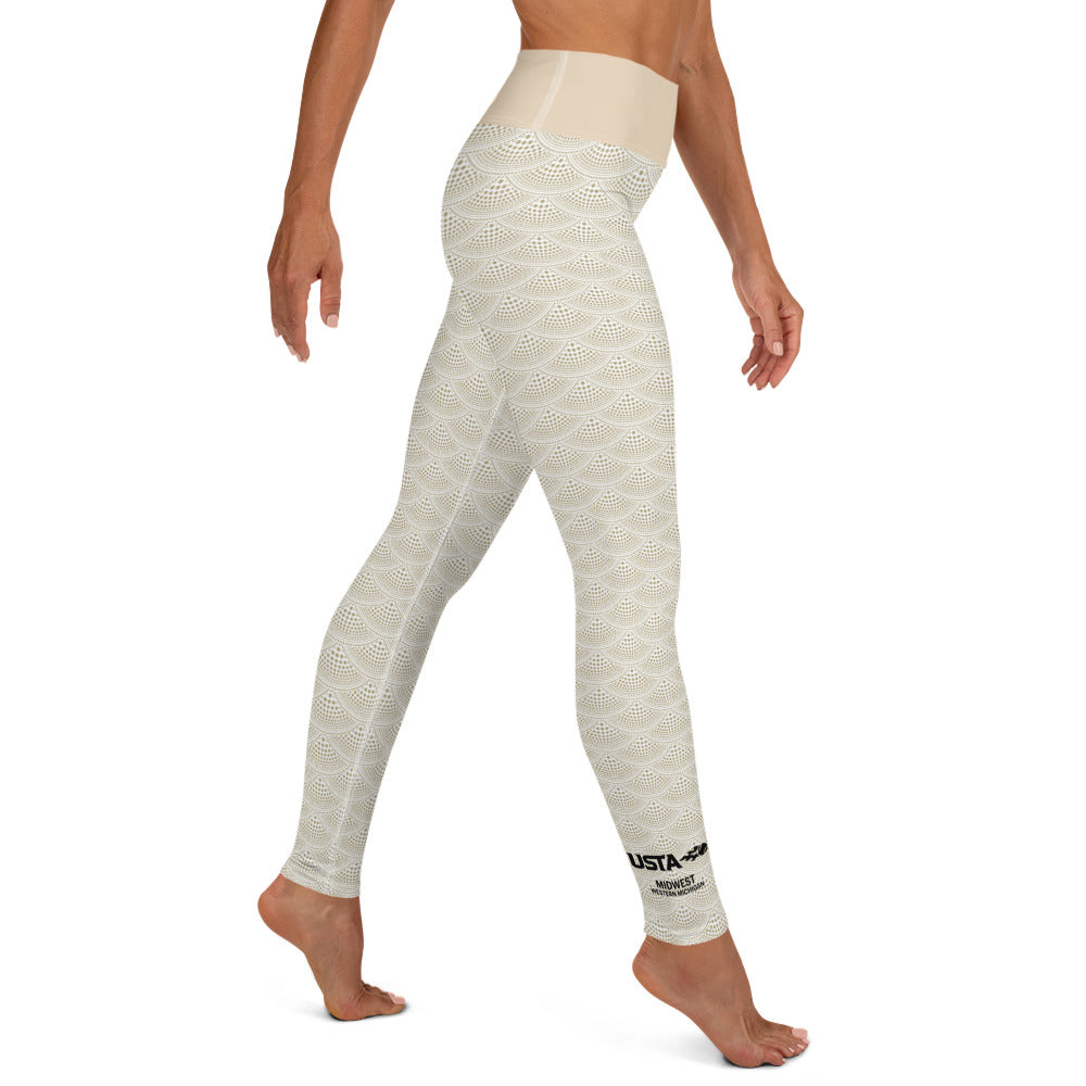 USTA Western Michigan Motif Yoga Leggings
