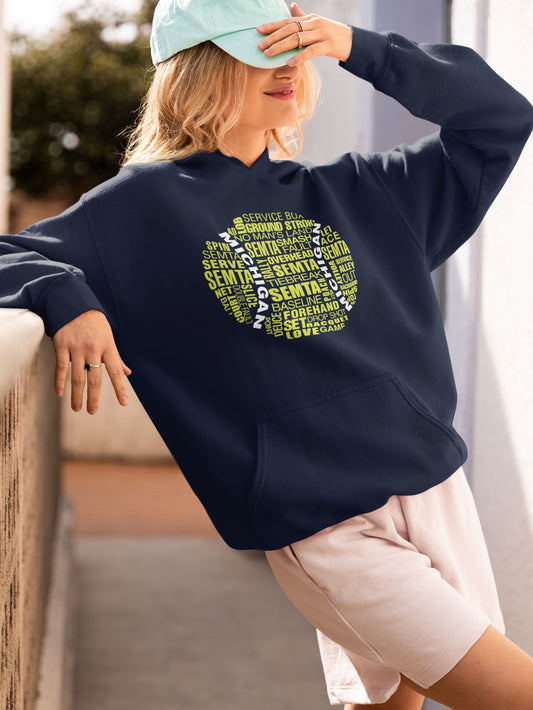 SEMTA Tennis Ball Green Women's Hoodie