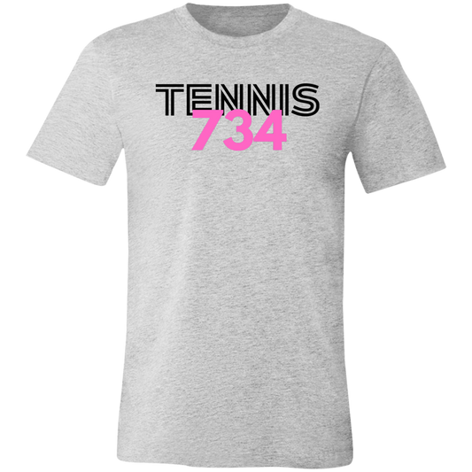 Tennis 734/USTA Double Logo Unisex Jersey Tee