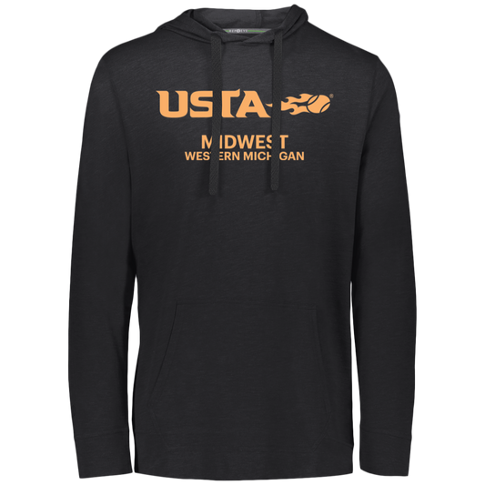 USTA Western Michigan Eco Triblend Lightweight Hoodie