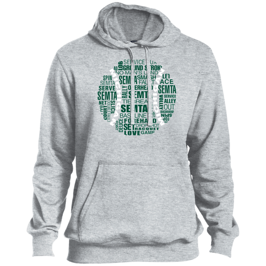 SEMTA Green/White Tennis Ball Men's Hoodie