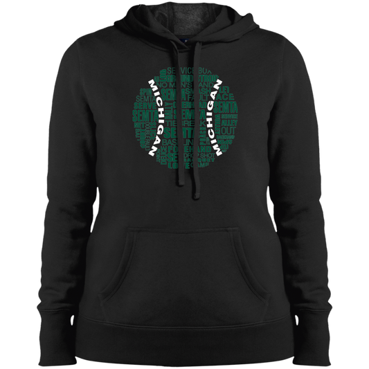 SEMTA Green/White Tennis Ball Women's Hoodie