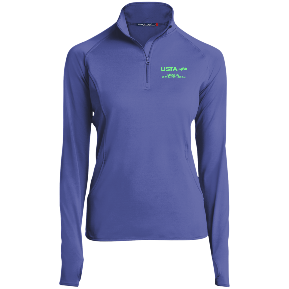 USTA SE Michigan Ladies' 1/2 Zip Performance Pullover