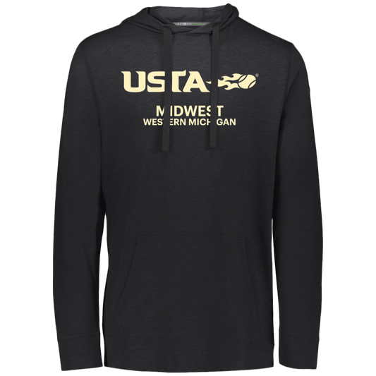 USTA Western Michigan Eco Triblend Lightweight Hoodie