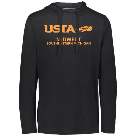 USTA Southeast Michigan Eco Triblend Lightweight Hoodie