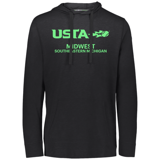 USTA SE Michigan Eco Triblend Lightweight Hoodie