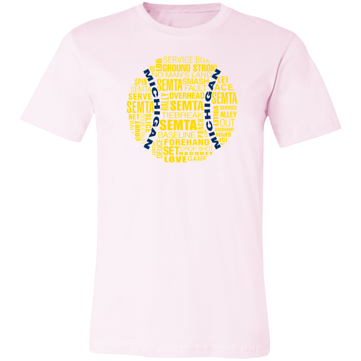 SEMTA Maize/Blue Tennis Ball Unisex Jersey Tee